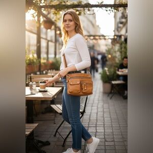 Fossil Women's Leather Sutton Crossbody Shoulder Bag